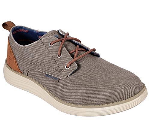 Skechers Herren Status 2.0 Pexton Derbys, Taupe Canvas, 41 EU von Skechers