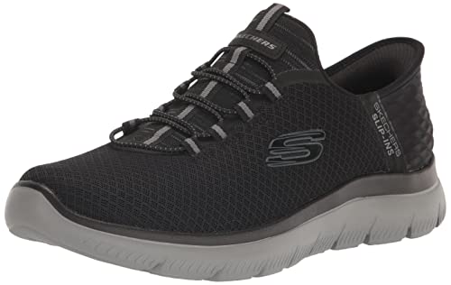 Skechers Herren Summits High Range Slip-in Slipper, Schwarz/Dunkelgrau, 49.5 EU Weit von Skechers