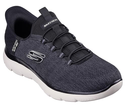 Skechers Herren Summits Key Pace Hands Free Slip-in Slipper, Schwarz/Schwarz, 44 EU Weit von Skechers