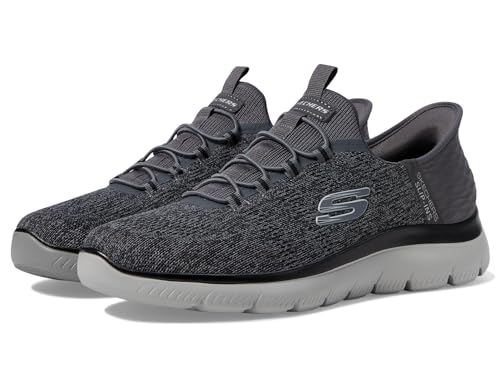 Skechers Herren Summits Key Pace Hands Free Slip-in Slipper, Dunkelgrau/Schwarz, 50 EU Weit von Skechers