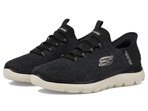 Skechers Herren Summits Key Pace Sneaker, schwarz (Netzstoff), 39.5 EU von Skechers