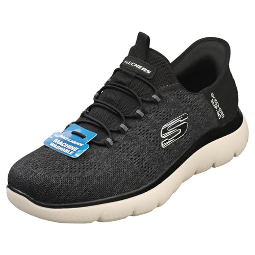 Skechers Herren Summits Key Pace Platform, Black Mesh W, 43 EU von Skechers