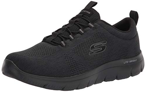 Skechers Herren Summits Louvin Slipper, Schwarz, 42.5 EU Weit von Skechers