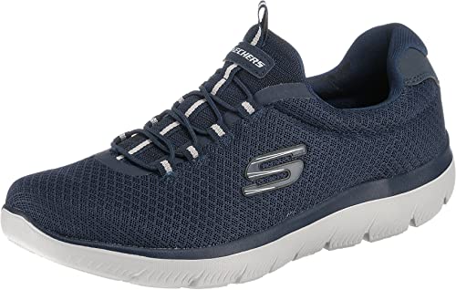 Skechers Herren Summits Sneaker, Navy Mesh Trim, 41 EU von Skechers