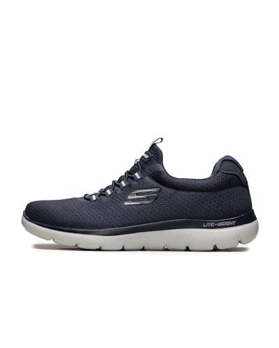 Skechers Herren Summits Sneaker, Navy Mesh Trim, 43 EU von Skechers
