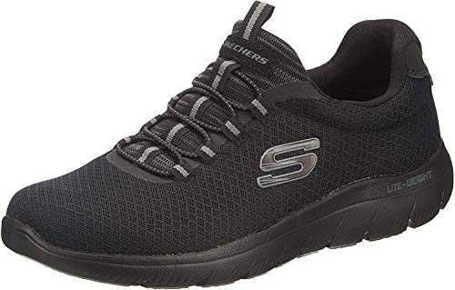 Skechers Herren Summits sneakers, Black Mesh Trim, 42.5 EU von Skechers