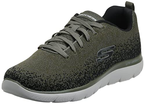 Skechers Herren Summits Warrick Sneaker Trainingsschuhe 232295 Olive, Schuhgröße:45 EU von Skechers