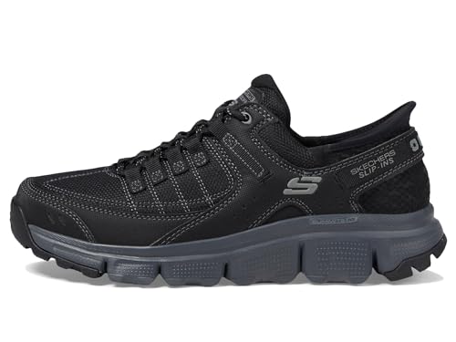 Skechers Herren Summits at Hands Free Slip-in Sneaker, Schwarz/Dunkelgrau, 41.5 EU Weit von Skechers