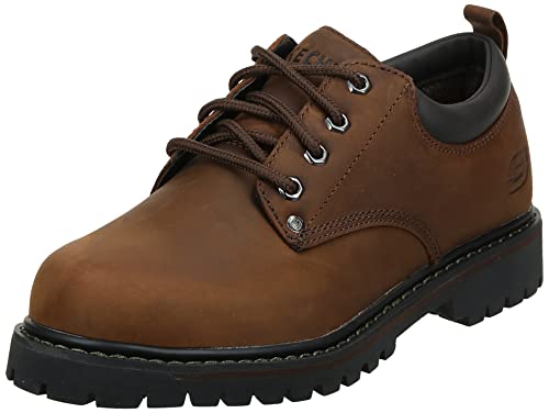 Skechers Herren Tom Cats Chukka Boots, Dark Brown Crazyhorse, 45 EU von Skechers