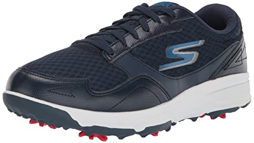 Skechers Herren Torque Sport Fairway Relaxed Fit Spiked Golfschuh, Marineblau, 40 EU von Skechers