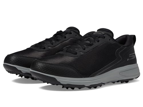 Skechers Herren Torque Sport Fairway Relaxed Fit Spiked Golfschuh Sneaker, Schwarz/Weiß, 42 EU Weit von Skechers