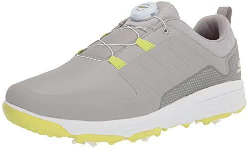 Skechers Herren Torque Twist Wasserdichter Golfschuh, Grau/Gelb, 42.5 EU von Skechers