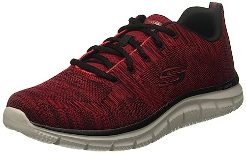 Skechers Herren Track-Front Runner Sneaker, RED/Black, 45.5 EU von Skechers