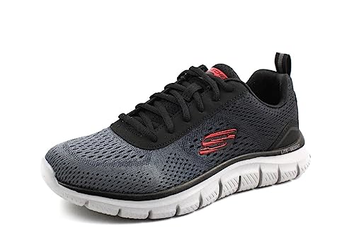 Skechers Men's Track Ripkent Sneaker, Black Mesh/Charcoal Trim, 6.5 UK von Skechers