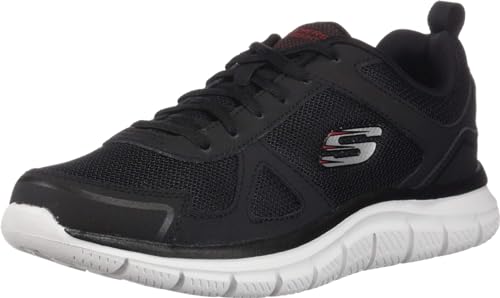 Skechers Herren Track-Scloric 52631-BKRD Sneaker, Black Red BKRD, 44 EU von Skechers