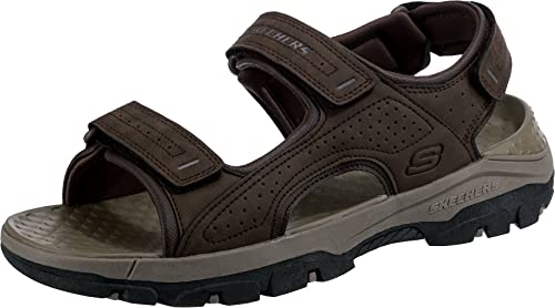 Skechers Herren Tresmen-Garo Open Toe Water Sandal, Chocolate Synthetic, 39.5 EU von Skechers