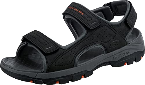 Skechers Herren Tresmen-Garo Open Toe Water Sandal, Black Synthetic, 40 EU von Skechers