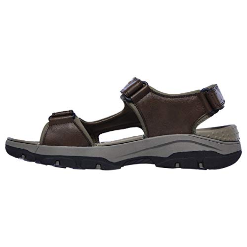 Skechers Herren Tresmen Hirano Sandalen, Brown Synthetic, 41 EU von Skechers