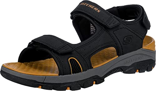 Skechers Herren Tresmen Hirano outdoor sandals, Black Synthetic, 42 EU von Skechers