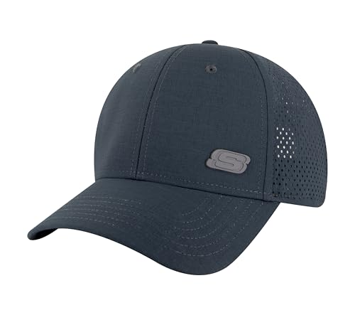 Skechers Herren Triple S Logo Hat Baseballkappe, Navy, Einheitsgröße von Skechers