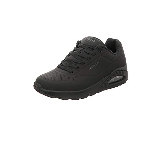 Skechers Herren UNO Stand ON AIR Sneaker, Black Durabuck/Trim, 39 EU von Skechers