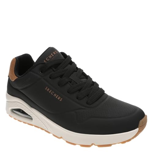 Skechers Herren Sneakers, Black Durabuck/Chestnut, 44 EU von Skechers
