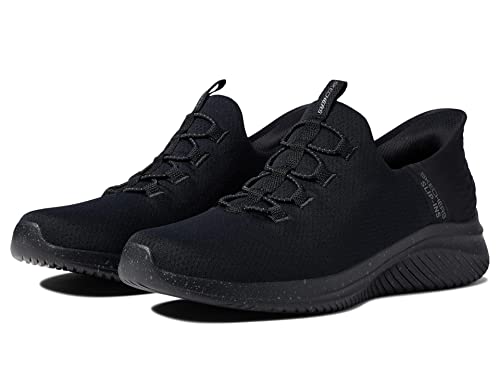 Skechers Herren Ultra Flex 3.0 Slip-In-Sneaker für Rechtshänder Slipper, Schwarz/Schwarz, 44 EU Weit von Skechers