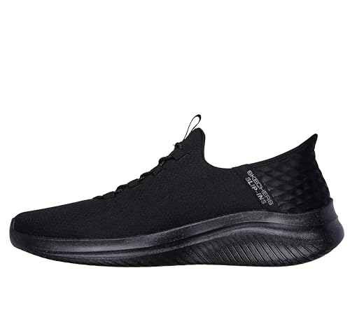 Skechers Herren Ultra Flex 3.0 Slip-in-Sneaker für Rechtshänder Slipper, Black Mesh/Trim, 45 EU Weit von Skechers