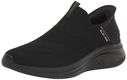 Skechers Herren Ultra Flex 3.0 Smooth Step Slip-In Slipper, Schwarz, 49.5 EU Weit von Skechers
