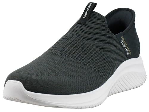 Skechers Ultra Flex 3.0 Smooth Step Hands Free Slip-ins, Herrenschuhe zum Reinschlüpfen, Oliv/Blatt für mich (Leaf It to Me), 42 EU von Skechers
