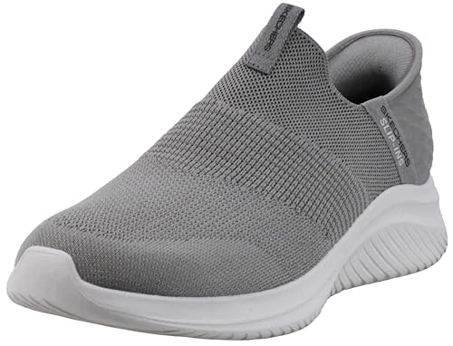 Skechers Ultra Flex 3.0 Smooth Step Hands Free Slip-ins, Herrenschuhe zum Reinschlüpfen, Taupe, 41 EU von Skechers