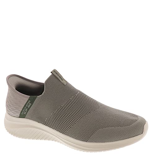 Skechers Herren Ultra Flex 3.0 Viewpoint Slipper, Taupe Knit/Olive Trim, 42 EU von Skechers