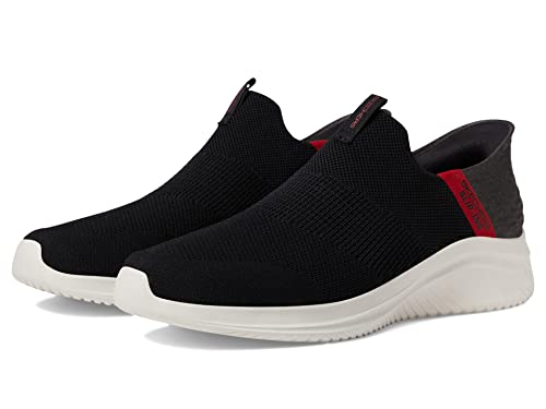 Skechers Herren Ultra Flex 3.0 Viewpoint Slip-in Slipper, Schwarz/Rot, 47.5 EU von Skechers
