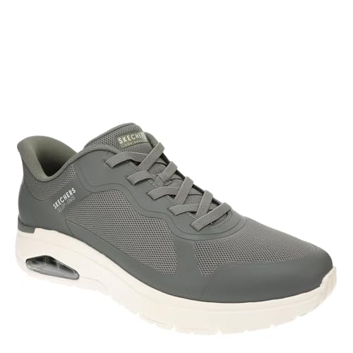 Skechers Herren Uno Flex-Ez Air Hands Free Slip-In-Sneaker, Oliv/Blatt für mich (Leaf It to Me), 47.5 EU von Skechers
