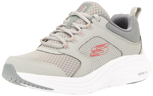 Skechers Herren Vapor Foam Newmatic Sneaker, Graues Duraleather Mesh roter Rand, 41.5 EU von Skechers