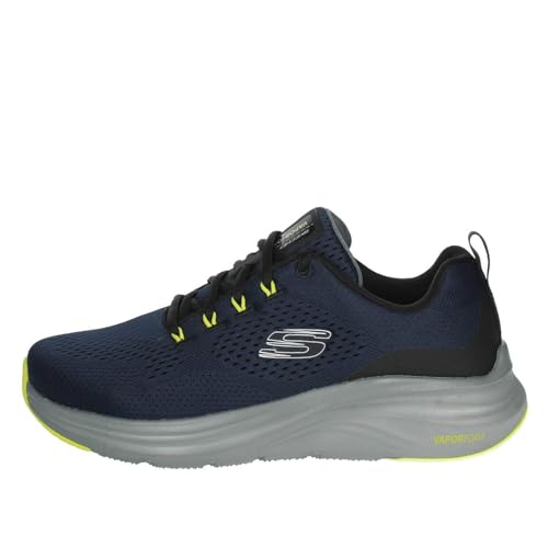 Skechers Herren Vapor Foam Sneaker, Navy Mesh Synthetic Lime Trim, 41.5 EU Skechers Herren Vapor Foam Sneaker, Navy Mesh Synthetic Lime Trim, 41.5 EU von Skechers