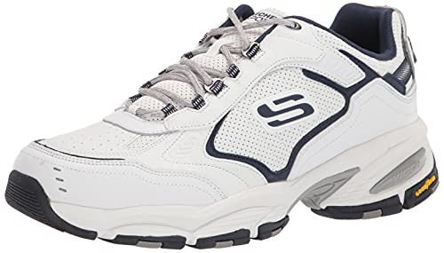 Skechers Herren Vigor 3.0 Arbiter Oxford, weiß/Marineblau, 47.5 EU von Skechers