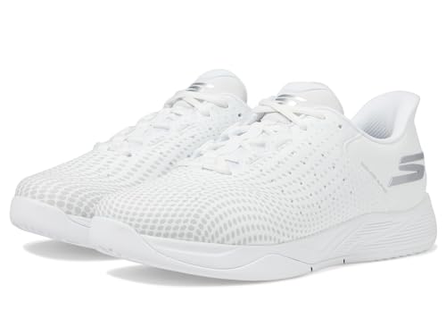 Skechers Herren Viper Court Reload Hands Free Slip-ins Sneaker, Weiss Opulenter Garten, 40 EU von Skechers