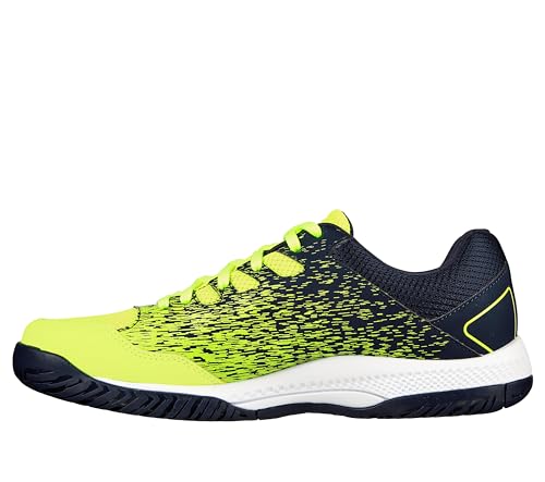 Skechers Herren Viper Court – Sportliche Pickleball-Schuhe für drinnen und draußen, mit Fußgewölbe-Unterstützung Sneaker, Gelb/Marineblau, 40 EU von Skechers