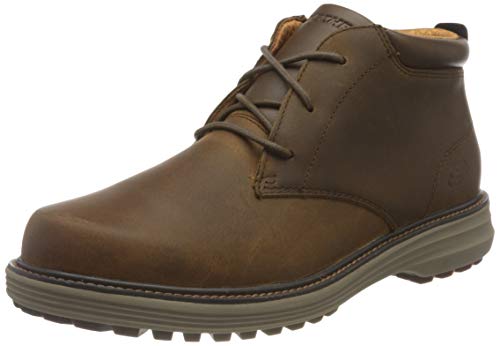 Skechers Herren WENSON OSTENO Stiefelette, Dark Brown Leather, 40 EU von Skechers