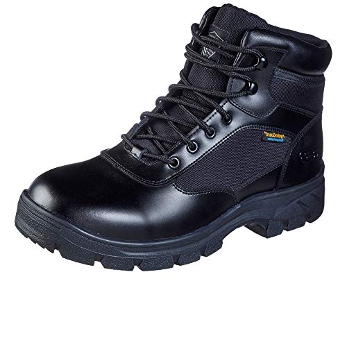 Skechers Herren Wascana Benen Bau-Stiefel, Black Leather W Textile, 39.5 EU von Skechers