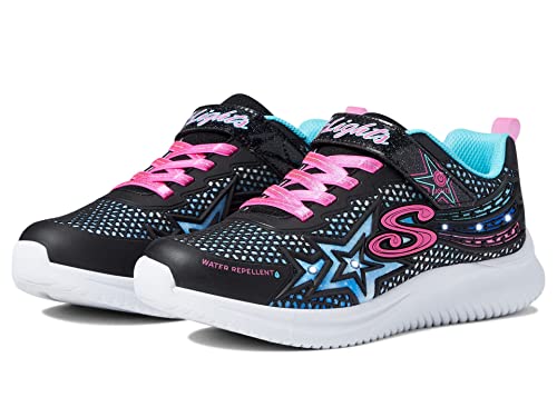 Skechers Mädchen Jumpsters Wishful Star Sneaker, Black Pink Bkpk, 35 EU von Skechers