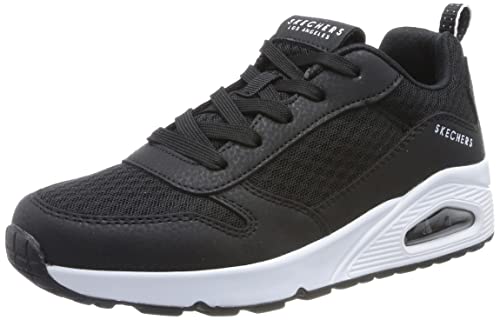 Skechers Jungen 403667l Schwarz Sportschuhe, Schwarzes Synthetisches Textilgewebe Weißer Rand, 37 EU von Skechers