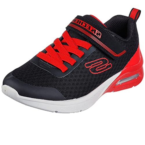 Skechers Microspec Max-Gorvix Sneaker, Black Textile Red Trim, 27 EU von Skechers