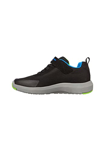 Skechers Jungen Dynamic Tread Hydrode Sneaker, Black Textile Blue Lime Trim, 33.5 EU von Skechers