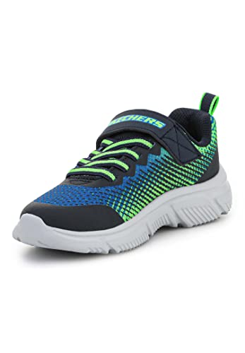 Skechers GO Run 650 NORVO Sneaker, Navy & Lime Textile/Navy Synthetic/Lime Tri, 28 EU von Skechers