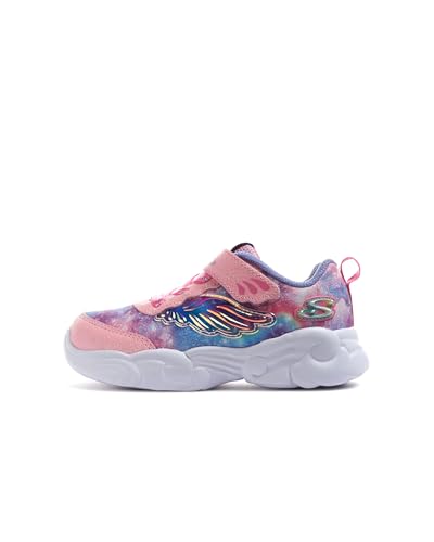 Skechers Jungen Mädchen Unicorn Storm Sneaker, Pink/Lavender Mesh, 21 EU von Skechers