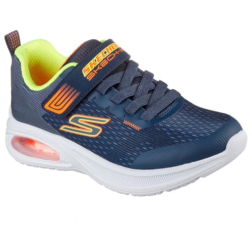 Skechers Boy's Microspec Max Advance Sneaker, Navy, 1.5 UK Child von Skechers