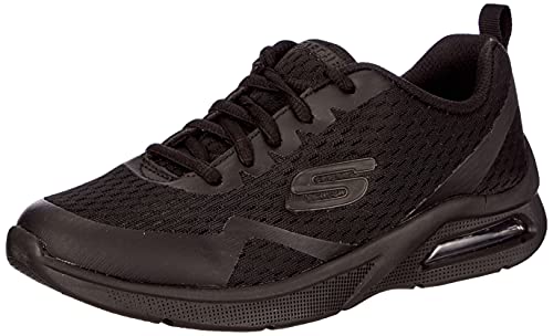 Skechers Jungen Microspec Max Sneaker, Schwarzer Textilbesatz, 27 EU von Skechers