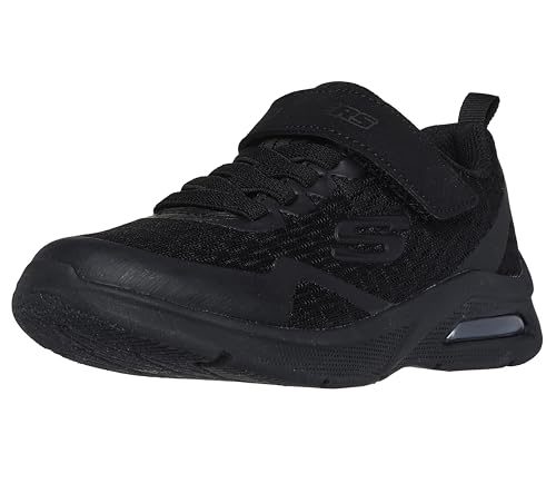 Skechers Jungen Microspec Max Torvix Sneaker, Black Textile Trim, 33.5 EU von Skechers